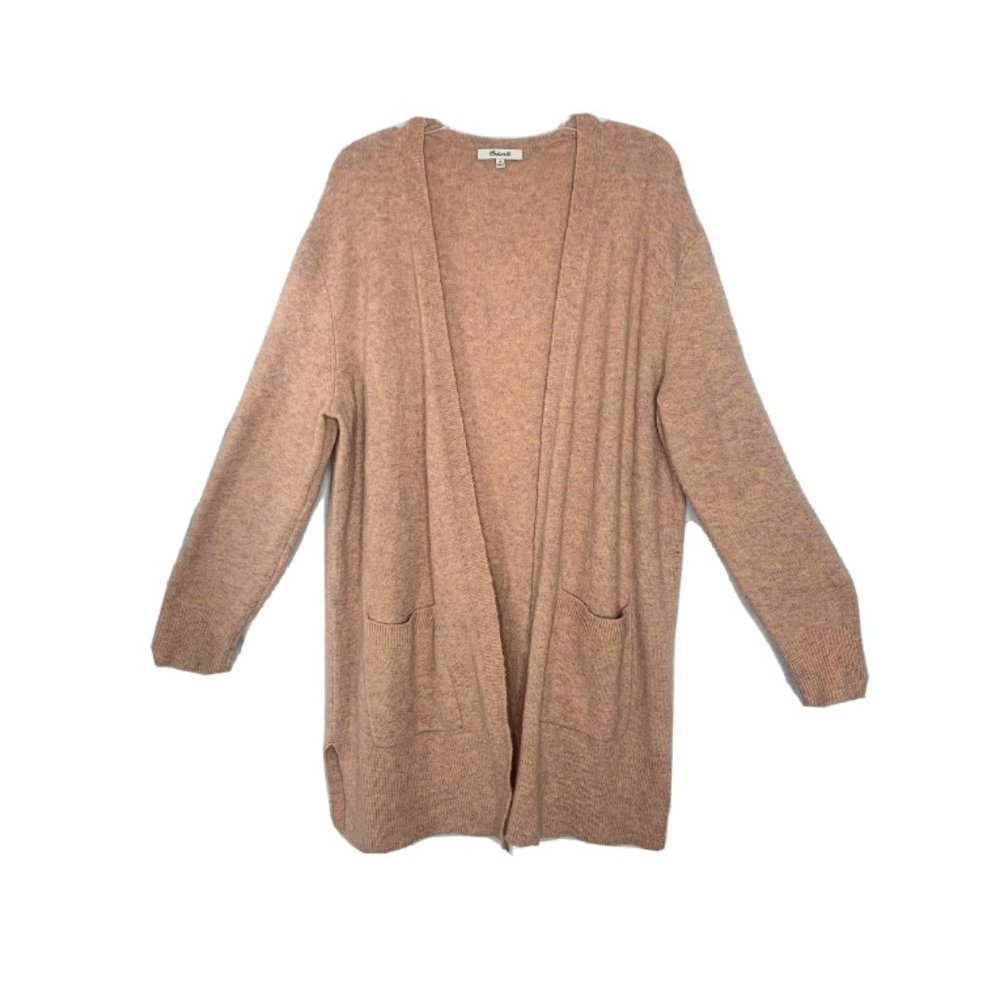 Madewell Kent Coziest Cardigan Alpaca Wool blend pink cardigan Medium - Picture 14 of 14